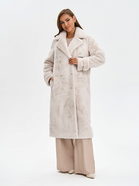 Шуба LAWINTER  модель 54478, цвет Молочный