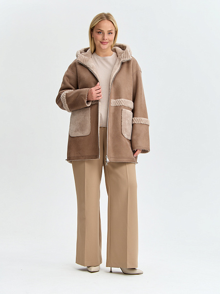 Дубленка LAWINTER  модель 35931, цвет Мокко