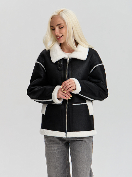 Шуба LAWINTER  модель 53576, цвет Черный