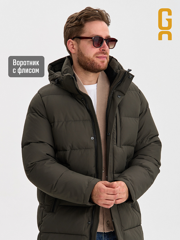 Пуховик мужской зимний GRIZMAN, хаки, модель 73224