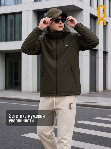 Куртка мужская демисезонная GRIZMAN, хаки, модель 73529