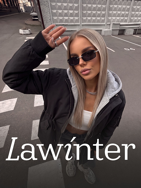 Куртка женская демисезонная LAWINTER, черная, модель 83435