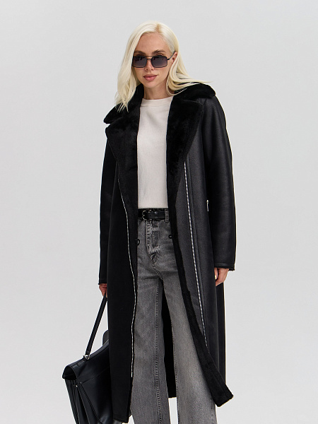 Дубленка LAWINTER  модель 34499, цвет Черный