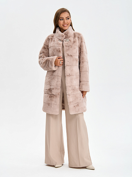 Шуба LAWINTER  модель 53961, цвет Пудра