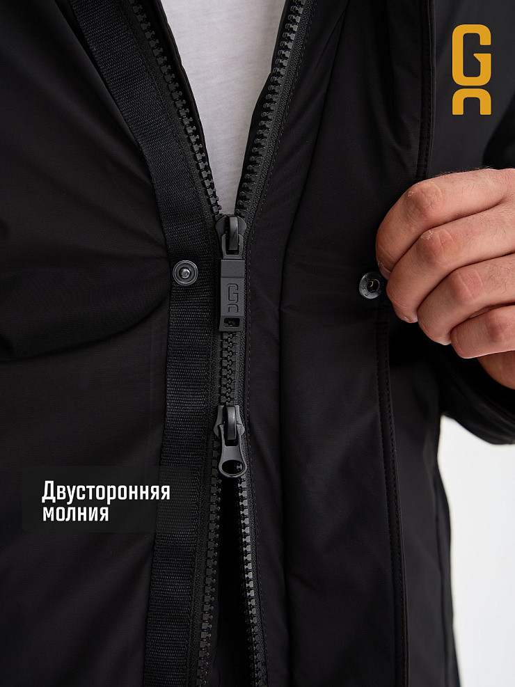 Куртка мужская зимняя GRIZMAN, черная, модель 75423