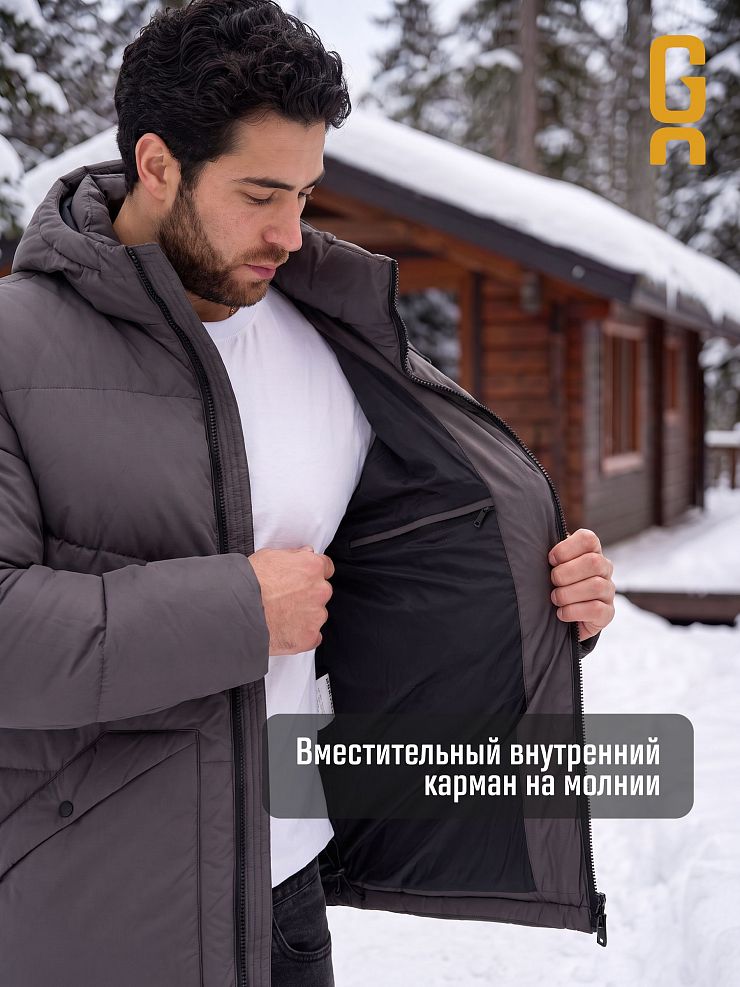 Куртка мужская зимняя GRIZMAN, графит, модель 76293