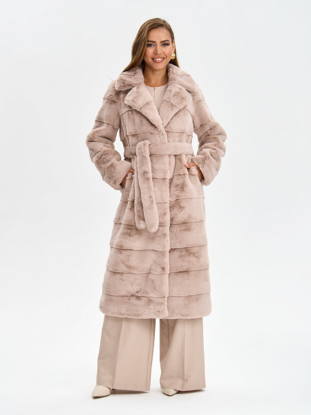 Шуба LAWINTER  модель 53591, цвет Пудра