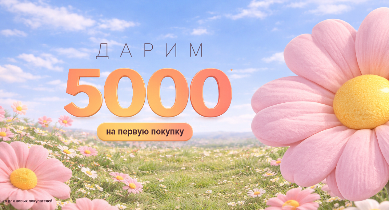 Дарим 5000 на первую покупку.