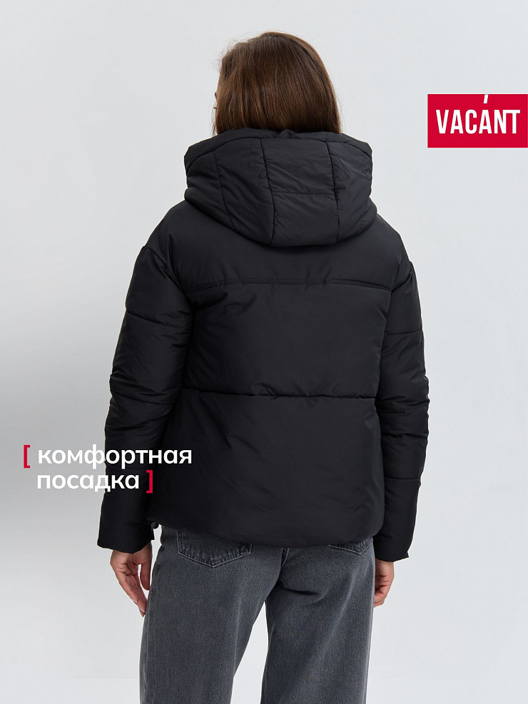 Куртка женская зимняя VACANT, черная, модель 85348