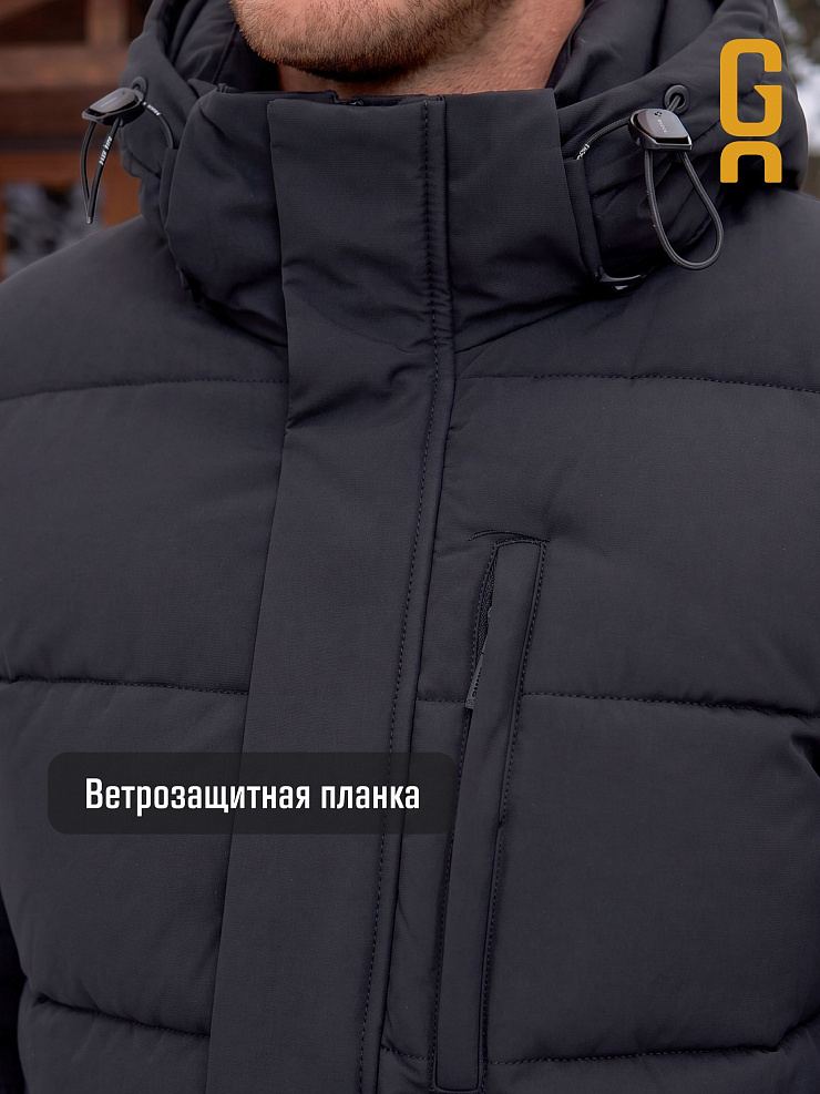 Пуховик мужской зимний GRIZMAN, черный, модель 73224