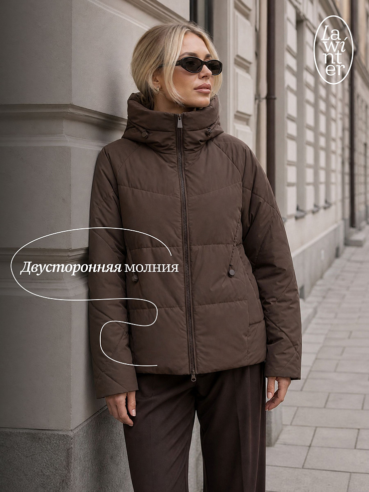 Куртка женская демисезонная LAWINTER, мокко, модель 84593