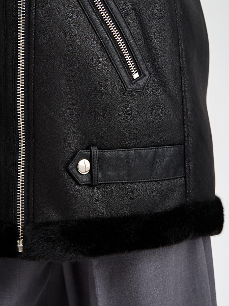 Дубленка LAWINTER  модель 35667, цвет Черный