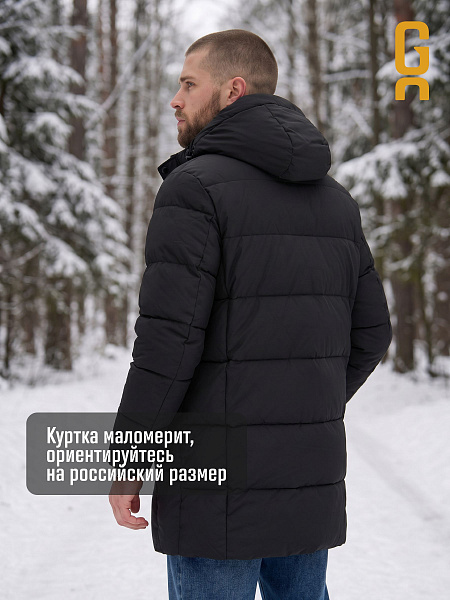 Пуховик мужской зимний GRIZMAN, черный, модель 75962