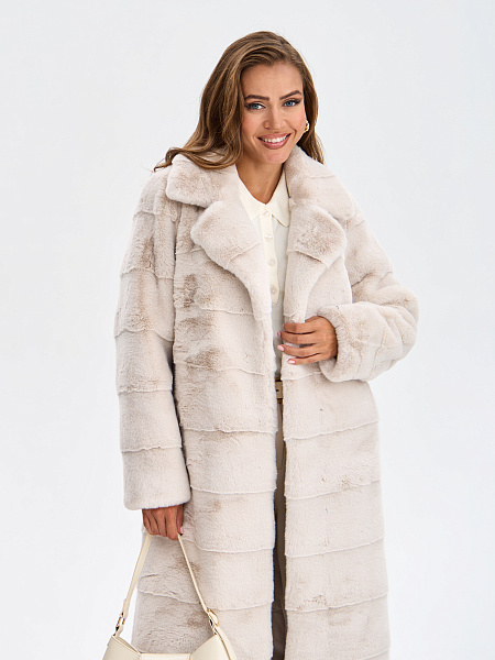 Шуба LAWINTER  модель 53591, цвет Молочный