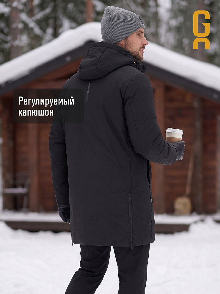 Пуховик мужской зимний GRIZMAN, черный, модель 70311