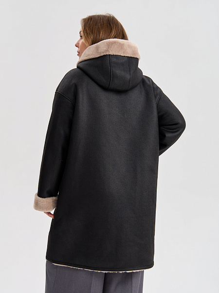 Дубленка LAWINTER  модель 35475, цвет Черный