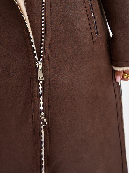 Дубленка LAWINTER  модель 34499, цвет Коричневый