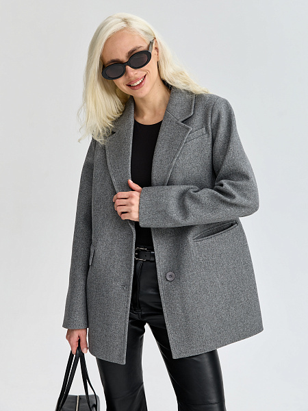 Пальто LAWINTER  модель 84822, цвет Светло-серый