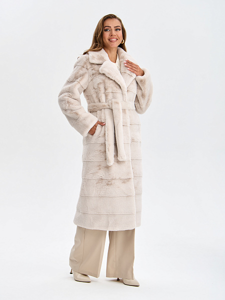 Шуба LAWINTER  модель 53591, цвет Молочный