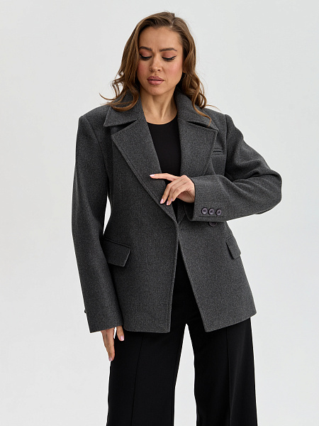 Пальто LAWINTER  модель 85205, цвет Темно-серый