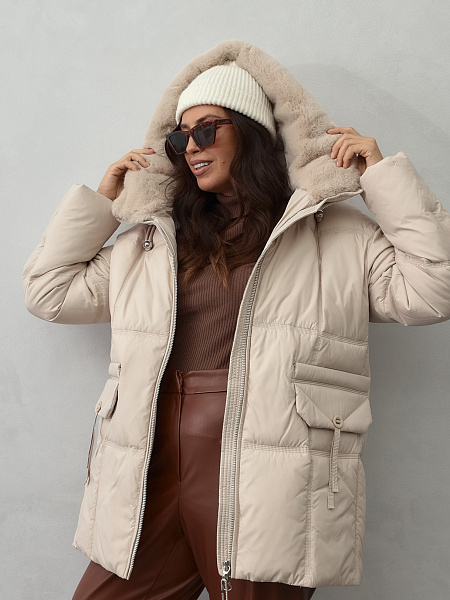 Куртка LAWINTER  модель 84222, цвет Молочный