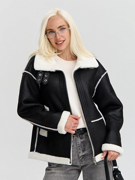 Шуба LAWINTER  модель 53576, цвет Черный