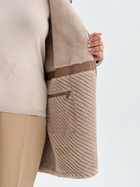 Дубленка LAWINTER  модель 35931, цвет Мокко