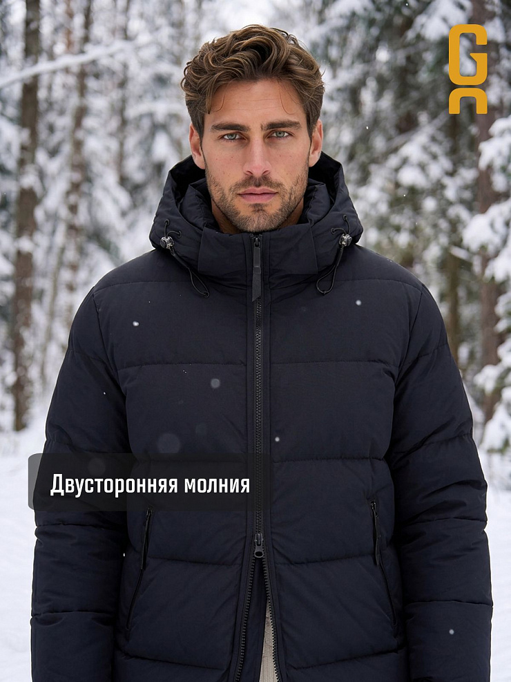Куртка мужская зимняя GRIZMAN, темно-синяя, модель 72684