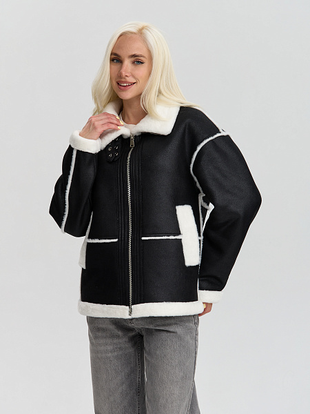 Шуба LAWINTER  модель 53576, цвет Черный