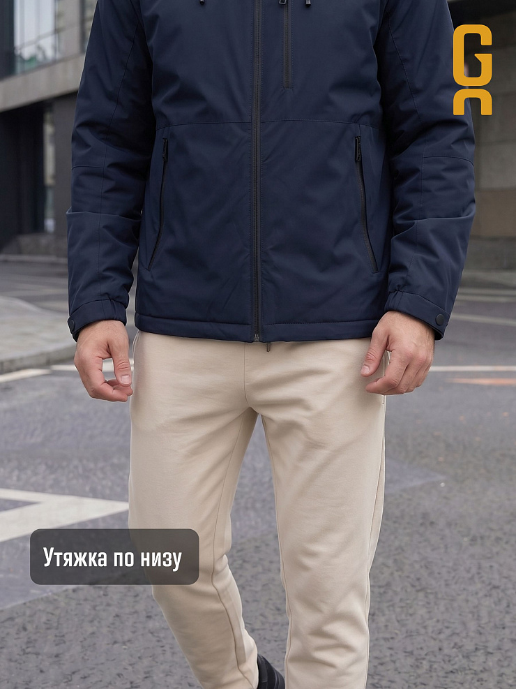 Куртка мужская демисезонная GRIZMAN, темно-синяя, модель 73802