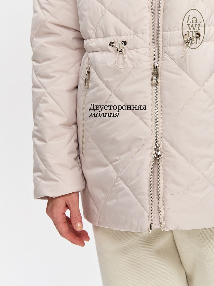 Куртка женская демисезонная LAWINTER, молочная, модель 84619