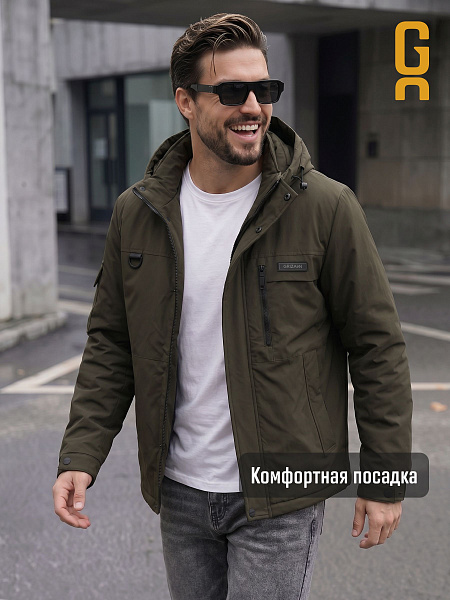 Куртка мужская демисезонная GRIZMAN, хаки, модель 74919