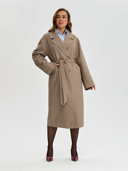 Пальто LAWINTER  модель 84423, цвет Коричневый