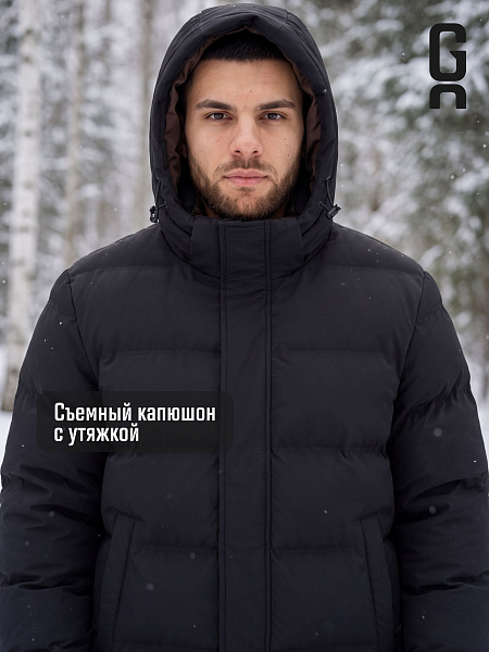 Куртка мужская зимняя GRIZMAN, черная, модель 76955