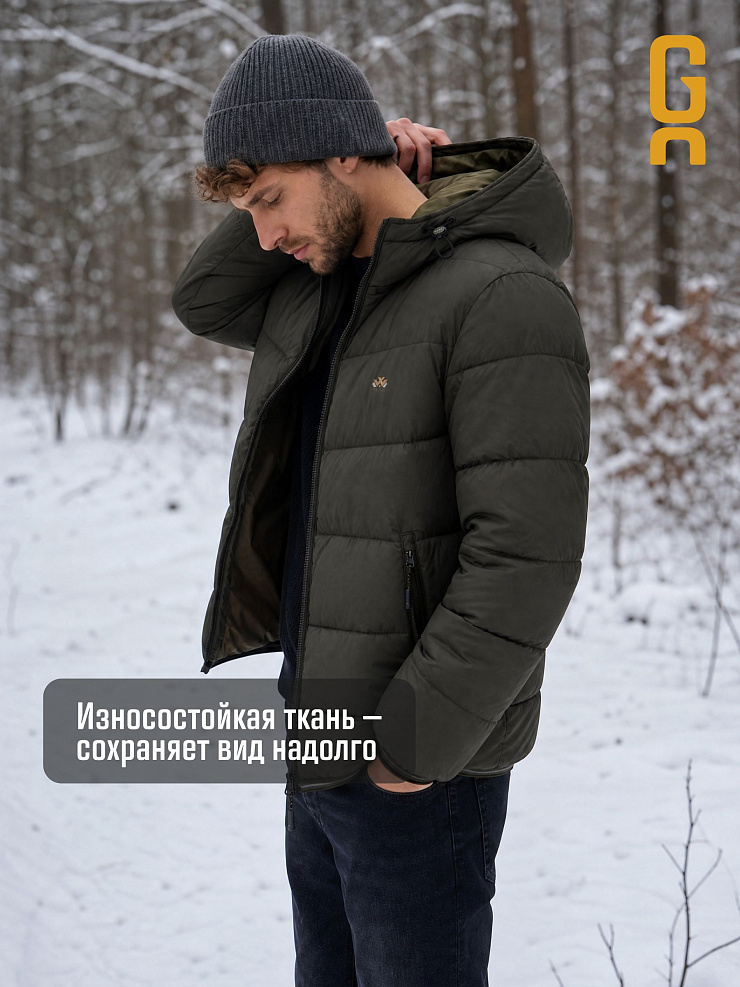 Куртка мужская зимняя GRIZMAN, хаки, модель 73160