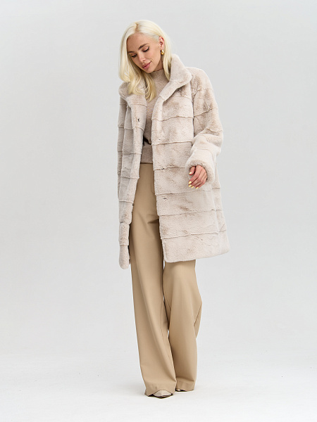 Шуба LAWINTER  модель 53961, цвет Молочный