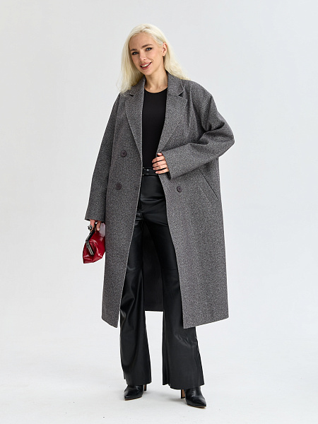 Пальто LAWINTER  модель 83891, цвет Серый