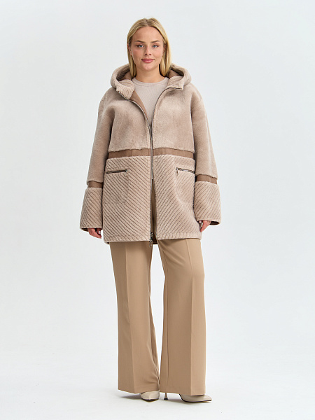 Дубленка LAWINTER  модель 35931, цвет Мокко