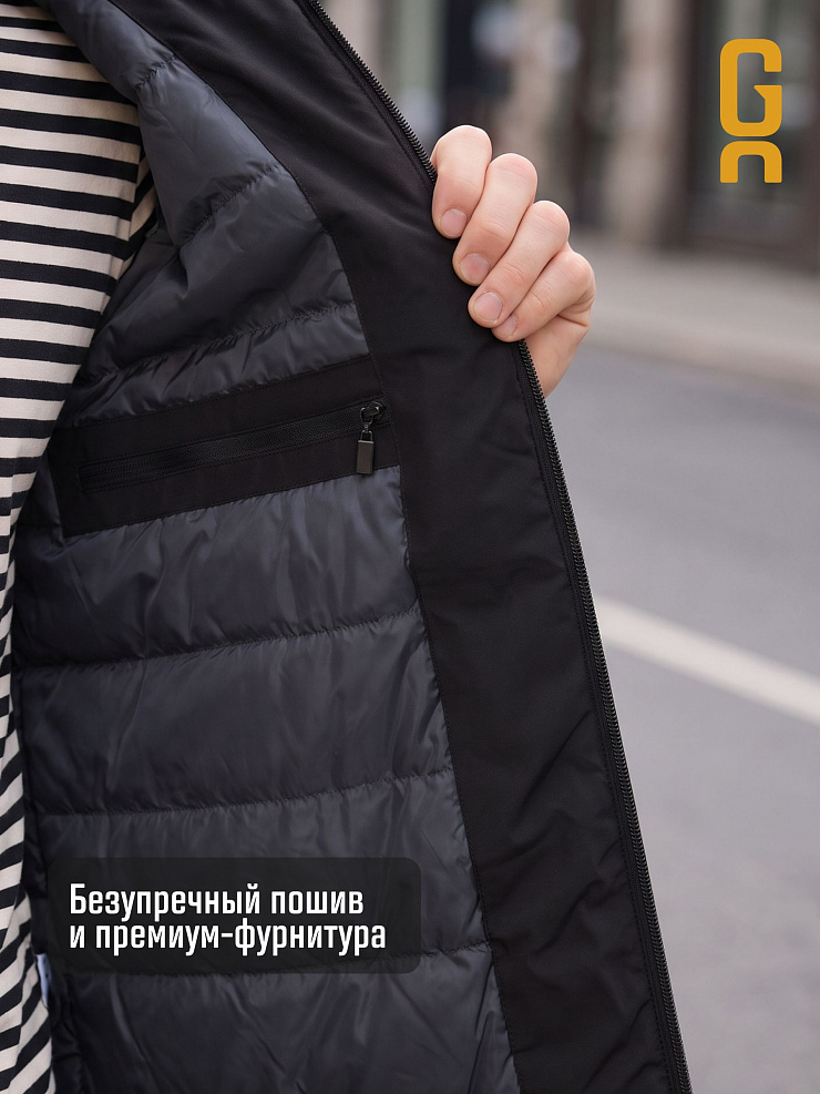Куртка мужская демисезонная GRIZMAN, черная, модель 73802