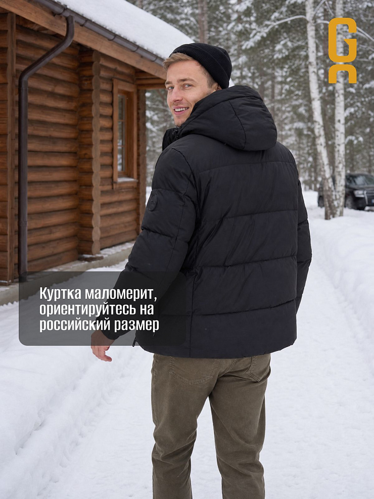 Пуховик мужской зимний GRIZMAN, черный, модель 73490