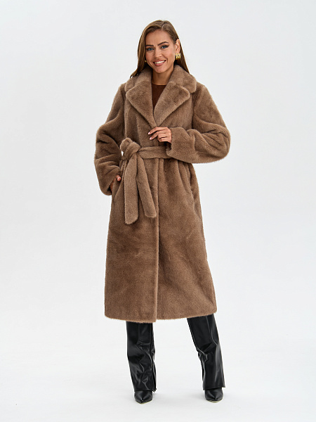 Шуба LAWINTER  модель 5391, цвет Светло-коричневый