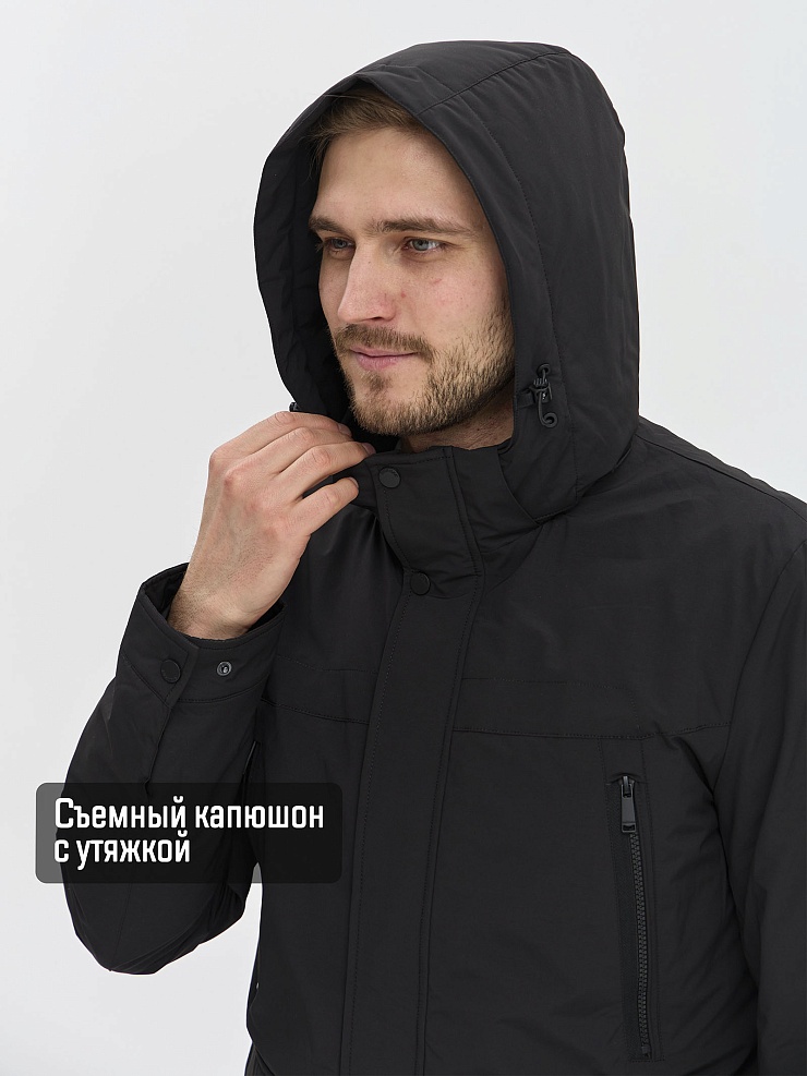Куртка мужская демисезонная GRIZMAN, черная, модель 74744