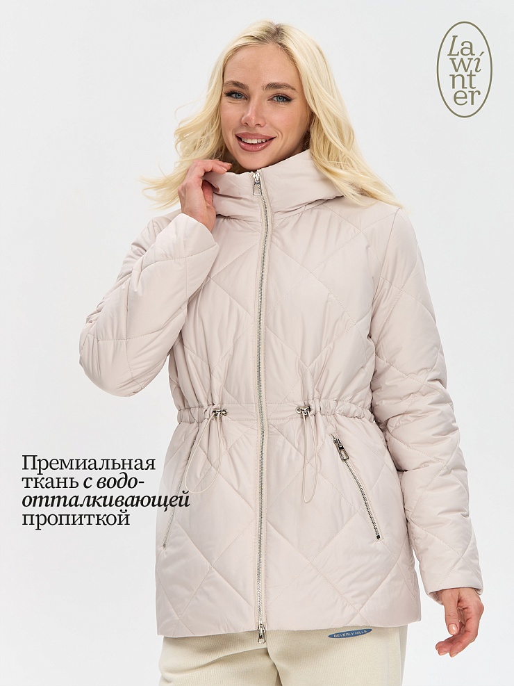 Куртка женская демисезонная LAWINTER, молочная, модель 84619