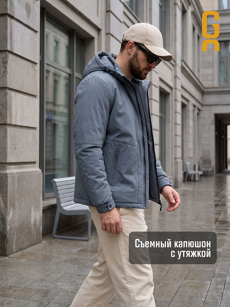 Куртка мужская демисезонная GRIZMAN, серая, модель 74966