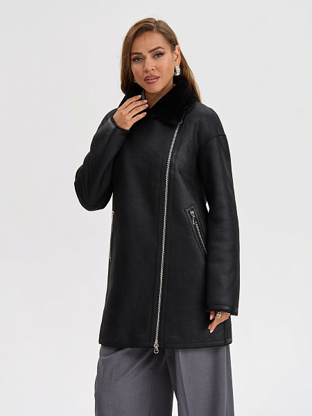 Дубленка LAWINTER  модель 35796, цвет Черный