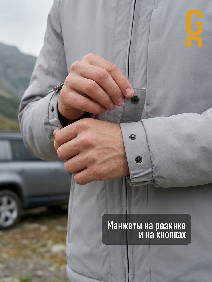 Куртка мужская демисезонная GRIZMAN, светло-серая, модель 74966