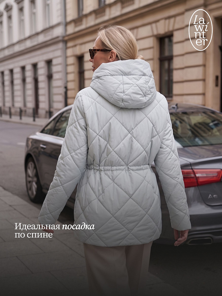 Куртка женская демисезонная LAWINTER, светло-голубая, модель 86687