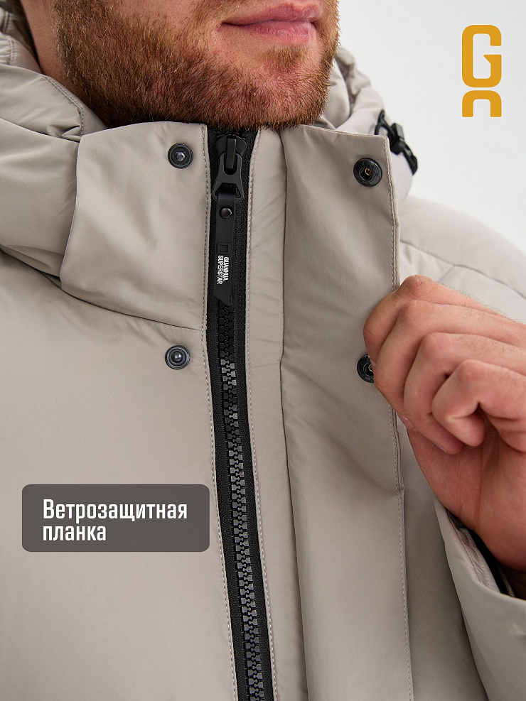 Куртка мужская зимняя GRIZMAN, серая, модель 73554