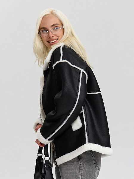 Шуба LAWINTER  модель 53576, цвет Черный