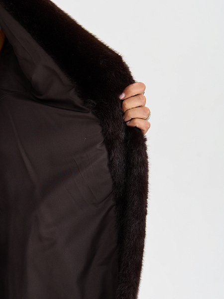 Шуба LAWINTER  модель 5391, цвет Темно-коричневый